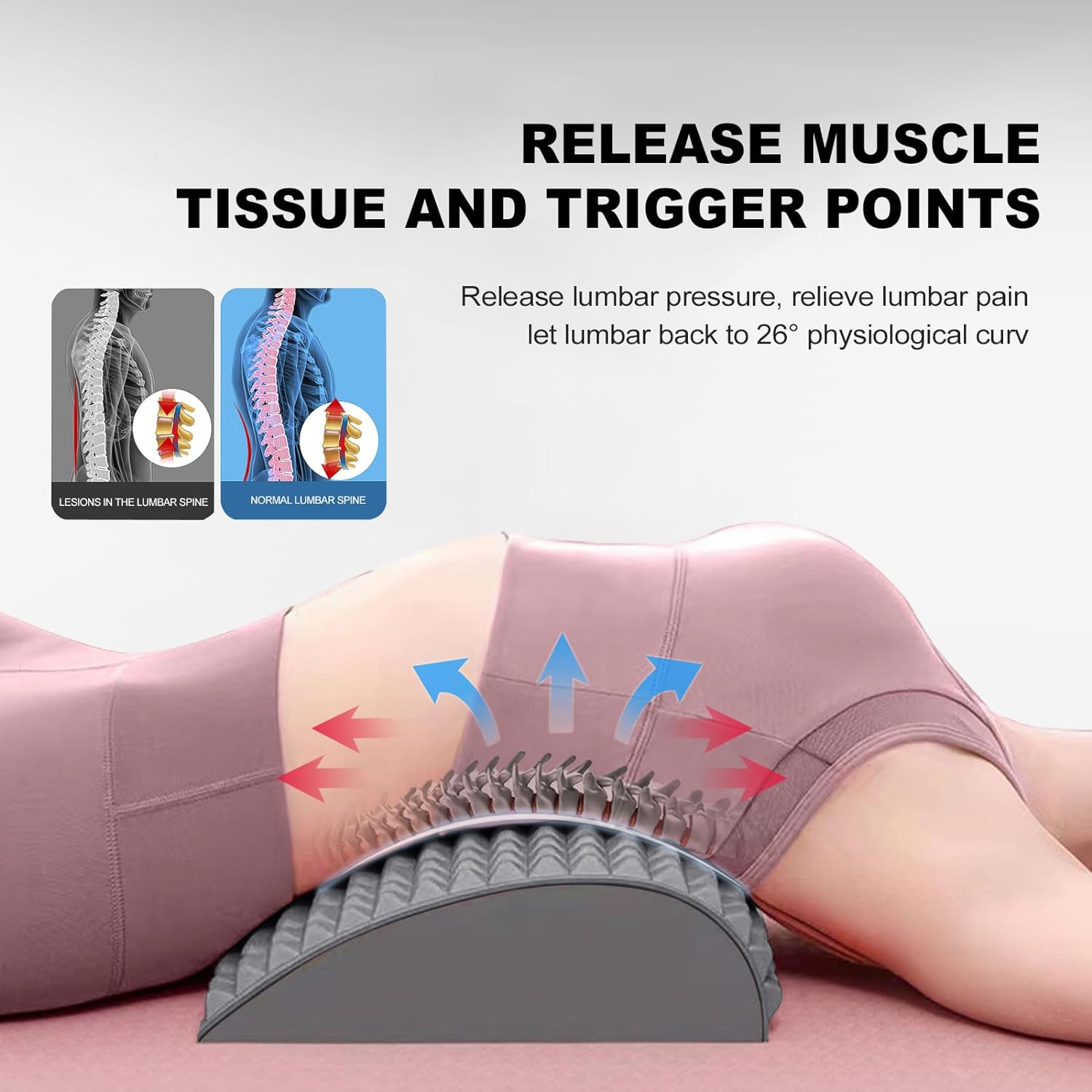 Refresh Neck and Back Stretcher,Lumbar and Neck Relaxer Pain Refief