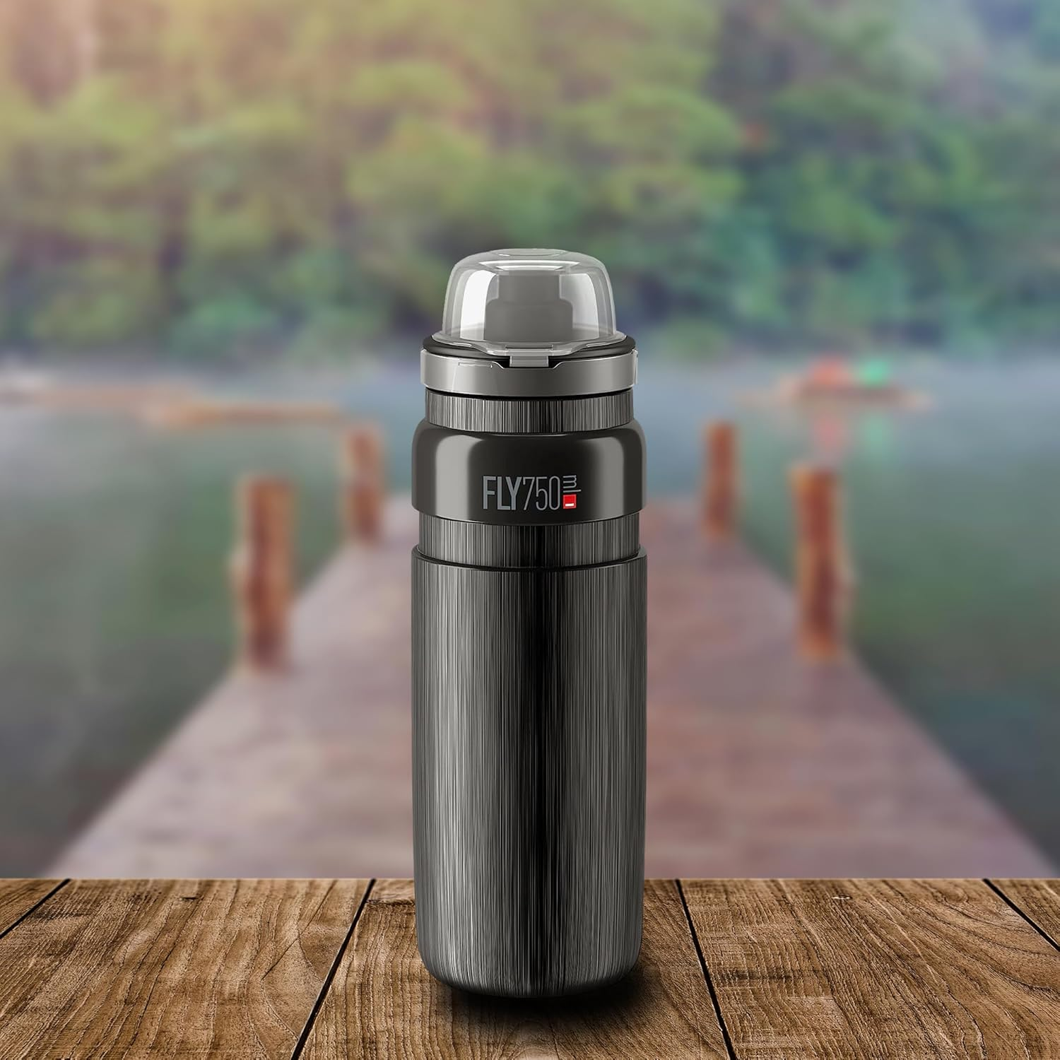 Elite S.R.L. Elite Fly Tex MTB Water Bottle Black 750 Ml