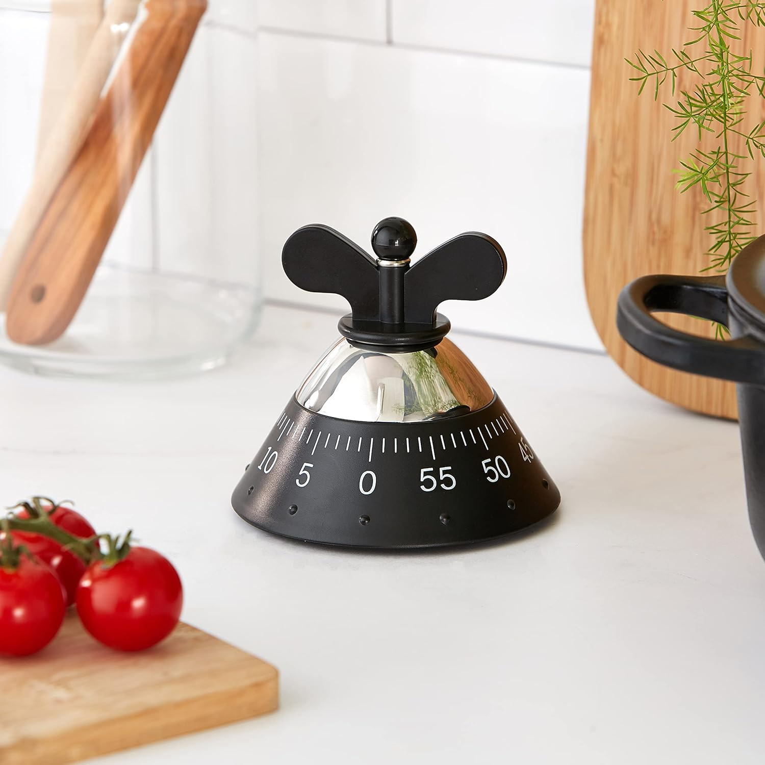 Alessi B Kitchen Timer, Black