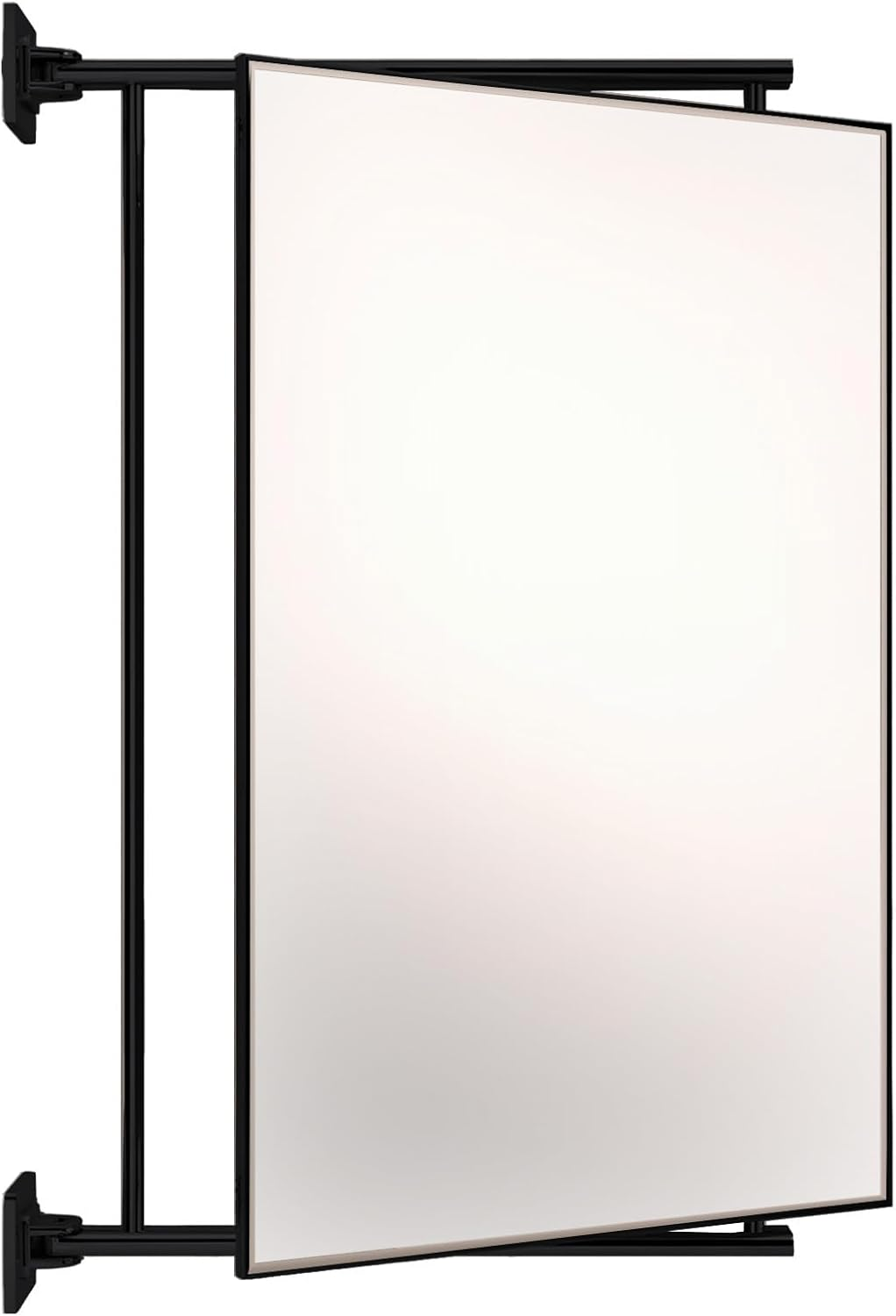 Brixwell PNV14CH 14" W X 22" H Pivot-N-Vue Double Hinged Mirror Rectangular Polished Chrome