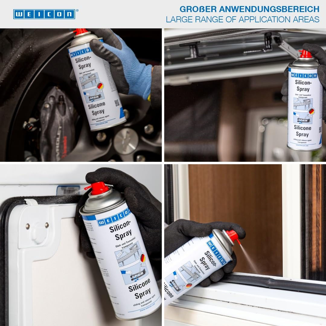 WEICON Silicone-Spray | 400 Ml | Lubricant, Separating, Protective and Care Product image number 6