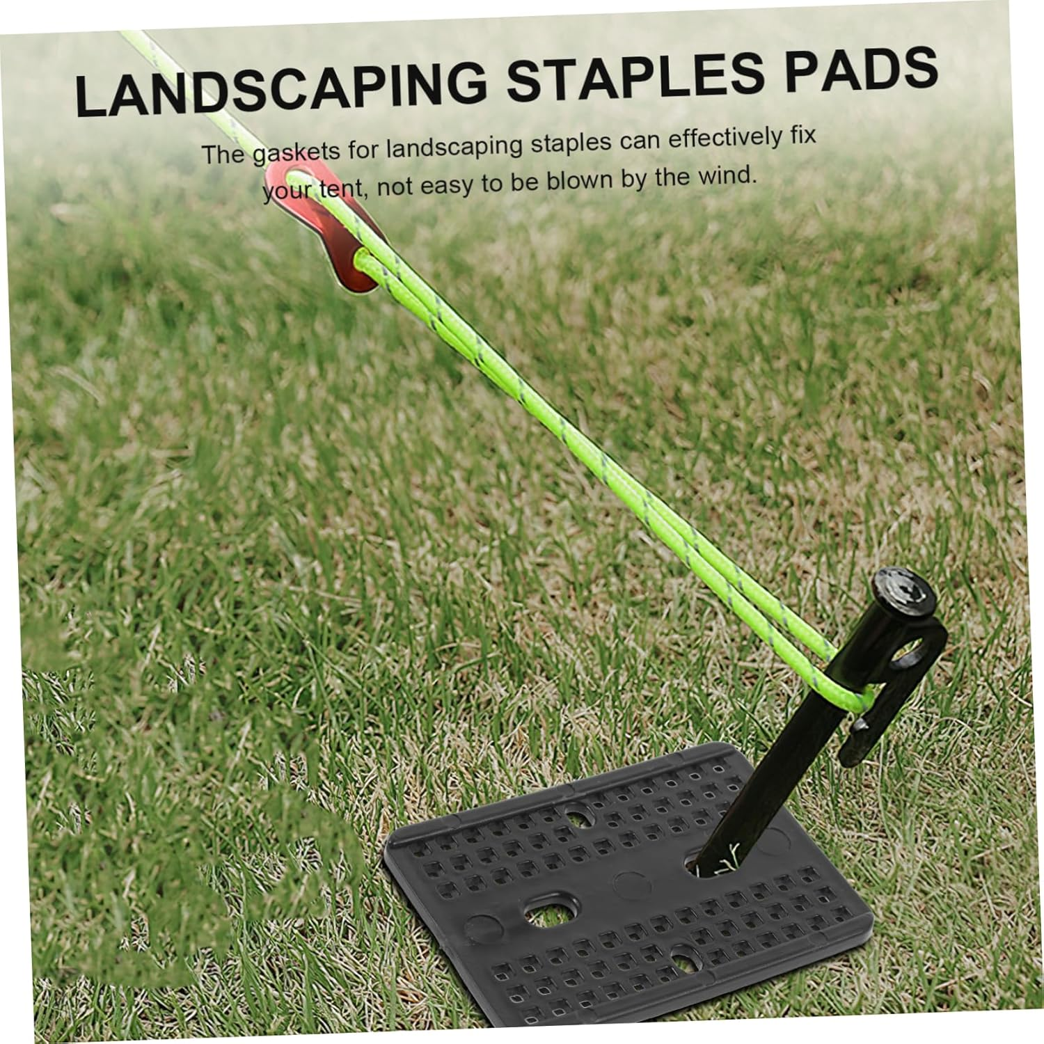 50Pcs U-Shaped Landscaping Staples Gasket for Grass Pad and Ground Cover Barrier Anchors for Tents Tarps and Fences Easy to Install Garden Fixings image number 3