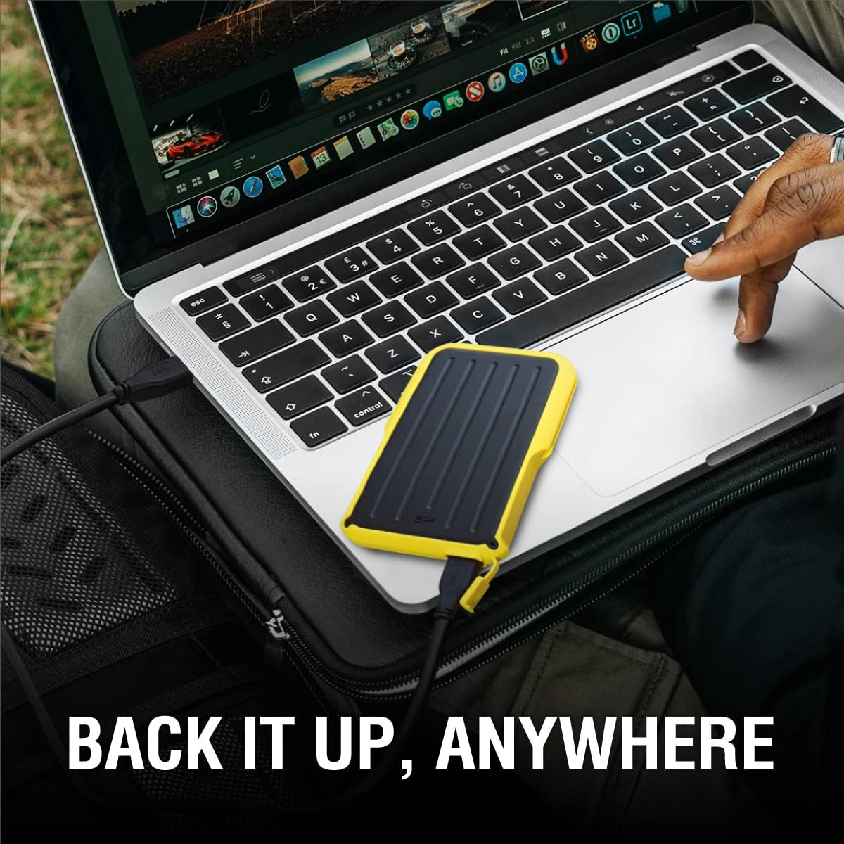 Silicon Power Armor A66 2TB Rugged External Hard Drive, Military-Grade Shockproof Water-Resistant USB 3.0 Portable HDD for PC Mac Laptop Computer - Yellow - Black, 1Tb image number 5