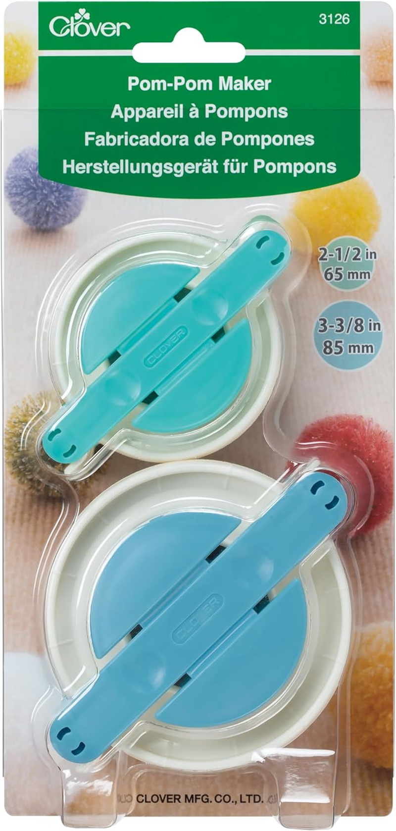Clover Extra Large Pom-Pom Maker, Blue, 3128