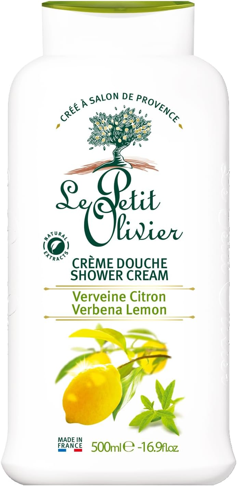 Le Petit Olivier Shower Cream Gently Cleanses Skin - Fresh and Moisturizing - Ph Neutral - Dermatologically Tested - Free of Soap and Dyes
