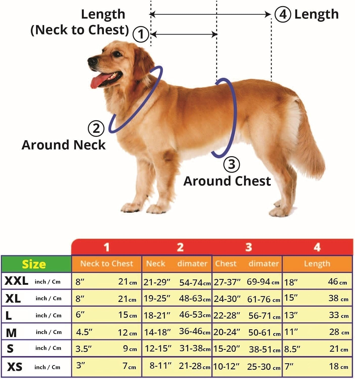 Dog Safety Reflective Vest -Hunting Waterproof Yellow Vest for Best Visibility at Day and Night with Claps, Connectors Comfortable Adjustable Size Size XL - Yellow Color (XL, Yellow)