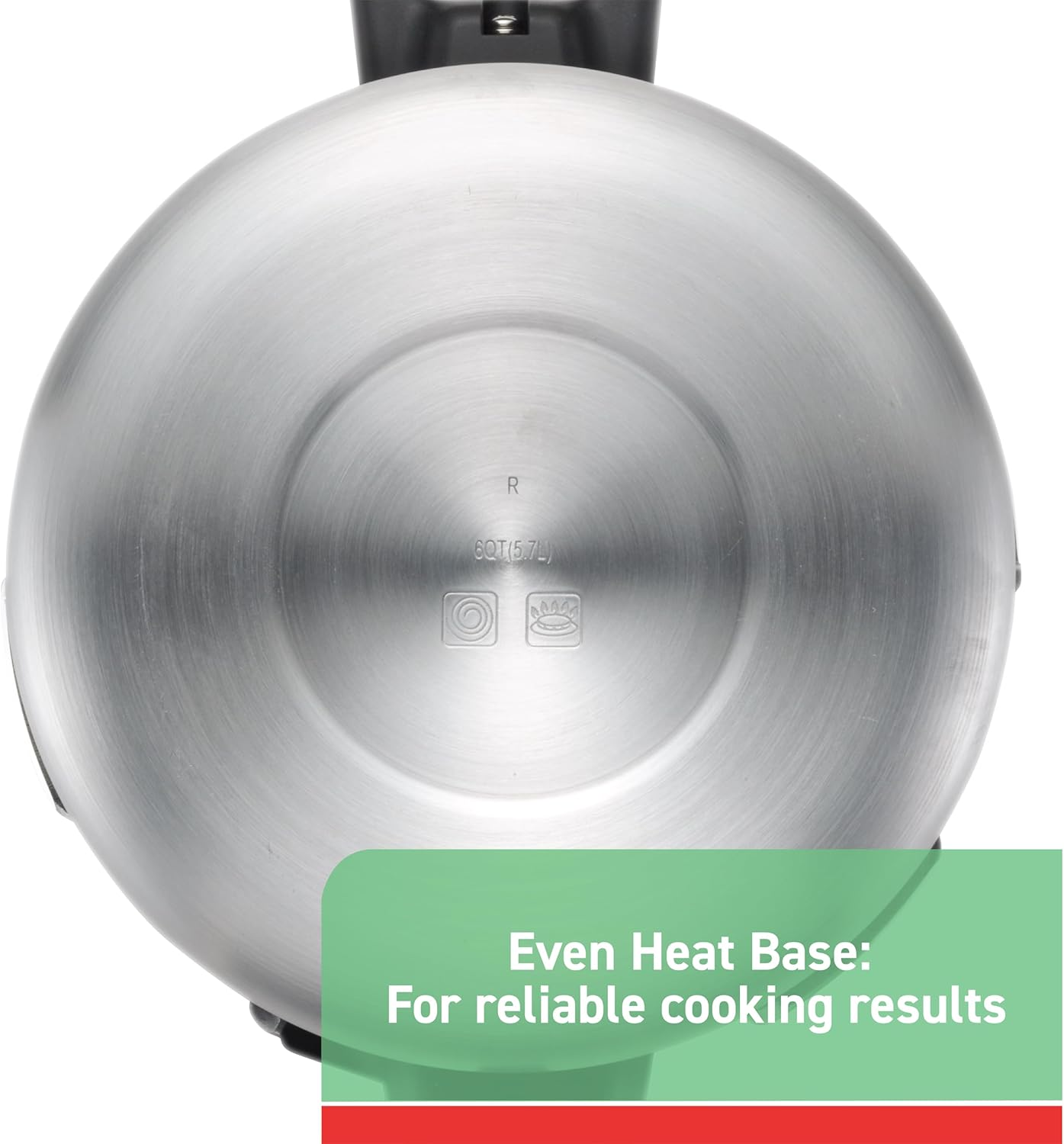 T-Fal P2614634 Secure Aluminum Initiatives 12-PSI Pressure Cooker Cookware, 6-Quart, Siver image number 4