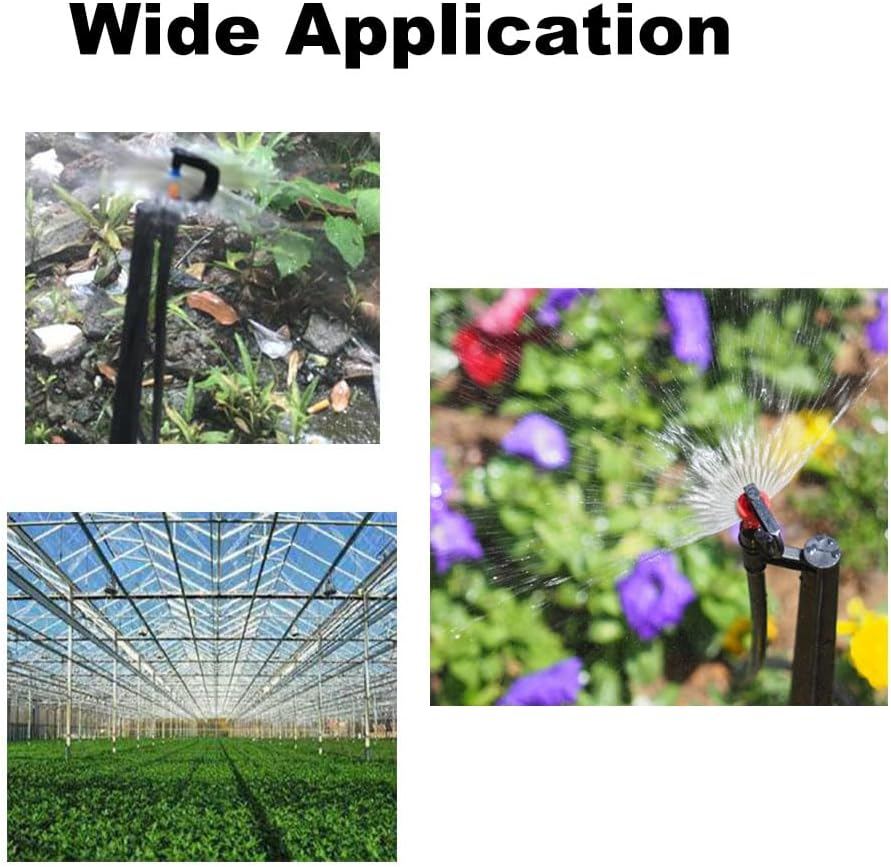 10 Pcs Micro Rotating Sprinkler Micro Nozzle Sprinkler Plant Irrigation Atomising Drip System Micro Rotor Sprinkler for Greenhouse(G-Type Micro Rotating Sprinkler)