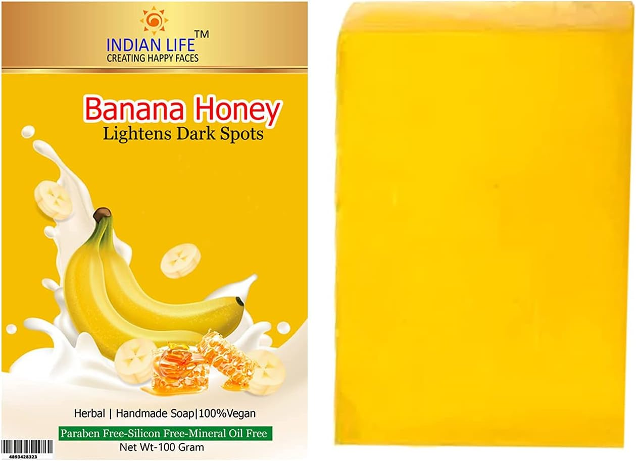 Luxurious Handmade Soap for Bridal Grooming Green Tea-Banana-Kumkumadi- Papaya Paraben Free|Sls Free| Mineral Oil Free(Pack of 4) 100 Gm Each image number 3