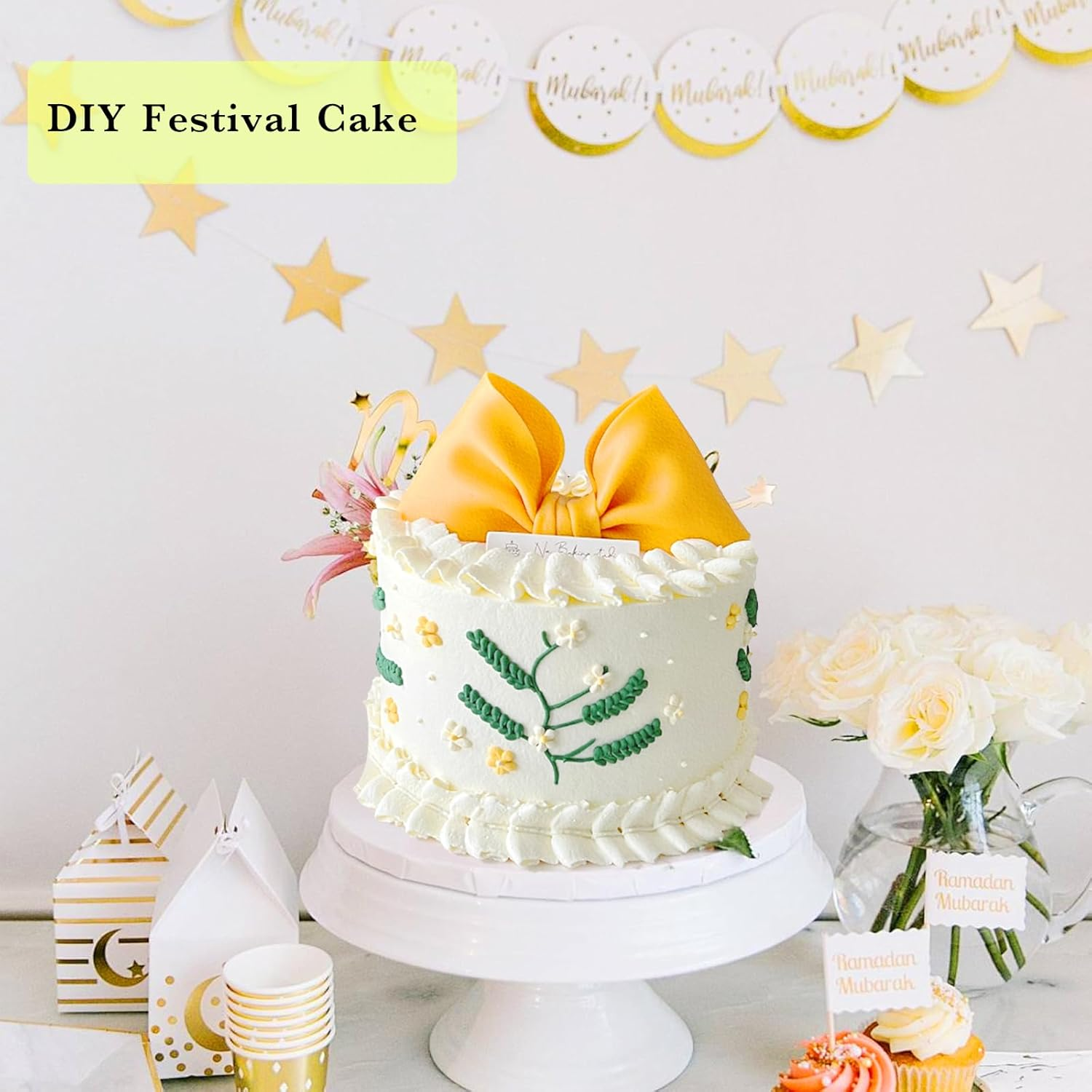 Cake Decorating Kit 7 Pieces Pleated Skirt Piping Nozzles Set, Stainless Steel Ruffle Piping Tips, Cake Frosting Tools, Cookie Press Gun, Cupcake Frosting Piping Kit, Piping Tips for Cake Decorating image number 3