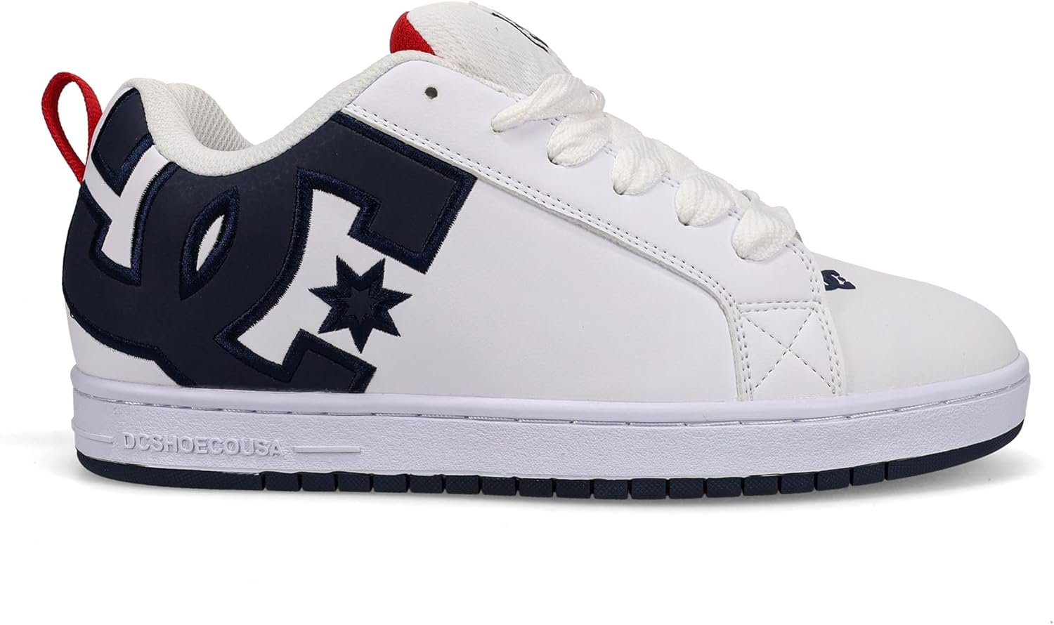 DC Men'S Court Graffik Skate Shoe, Black/Blue image number 7