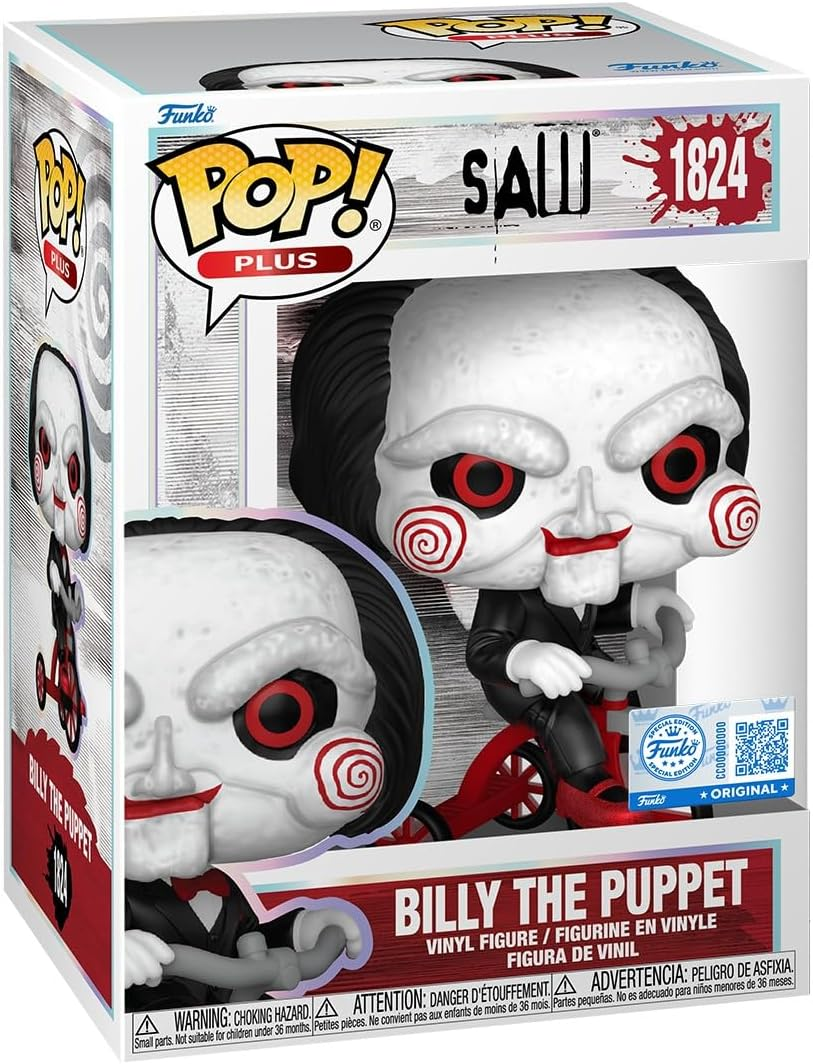 Funko Saw: 10Th Anniversary - Billy on Tricycle plus RS Pop Vinyl Figure image number 1