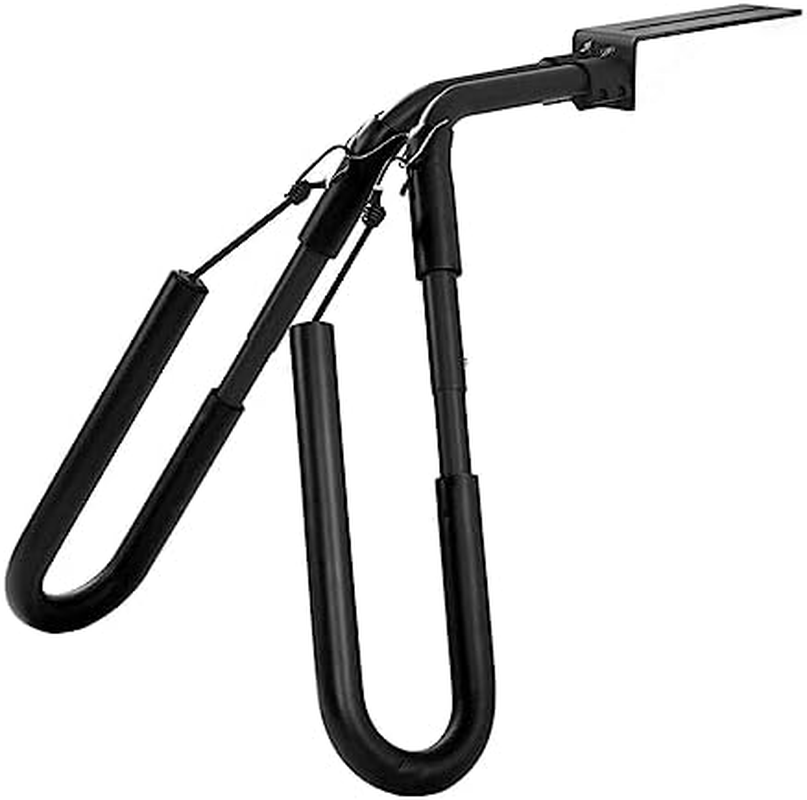 Moped Surfboard Rack, Adjustable Rotable Scooter Moped Bike Surf Board Carrier Removable Aluminum Alloy Rustproof Surfboard Bracket with 27PCS Accessories for Skis, Windsurfers (Black) image number 4