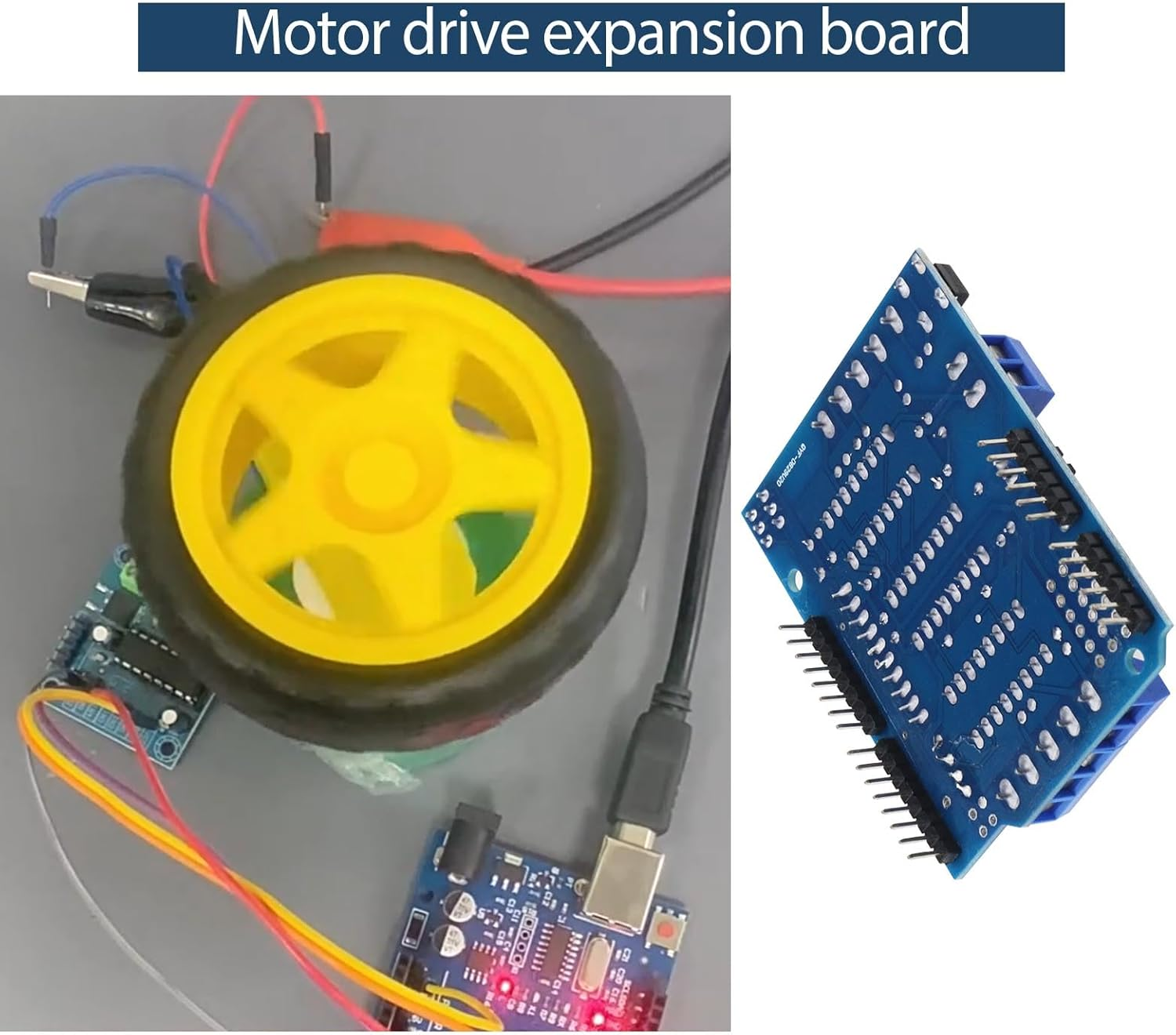3Pcs L293D DC Motor Driver Module Shield Stepper Aideepen Motor Control Shield Module Stepper Motor Drive Shield Expansion Board image number 5