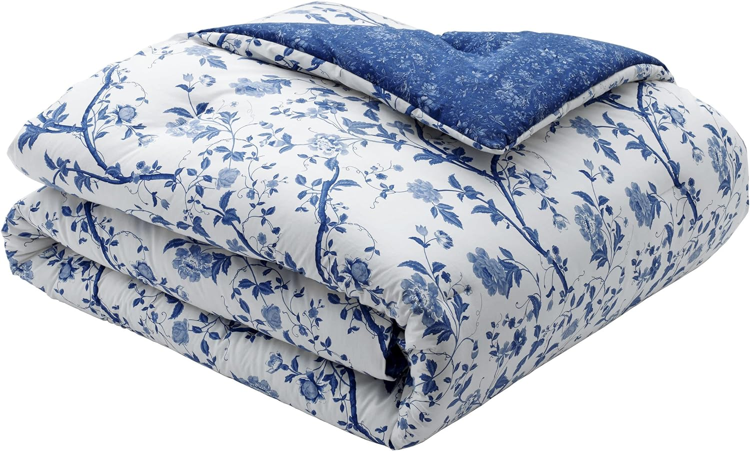 Laura Ashley Home Elise Duvet Cover Set, Full/Queen, Medium Blue image number 4