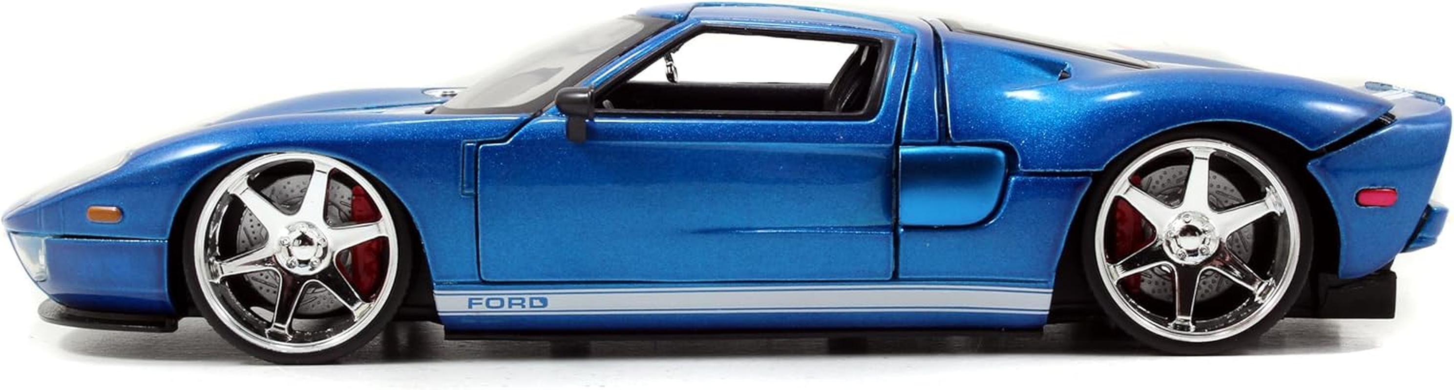 Jada Fast and Furious 2005 Ford GT Blue Die-Cast Car Toy image number 4
