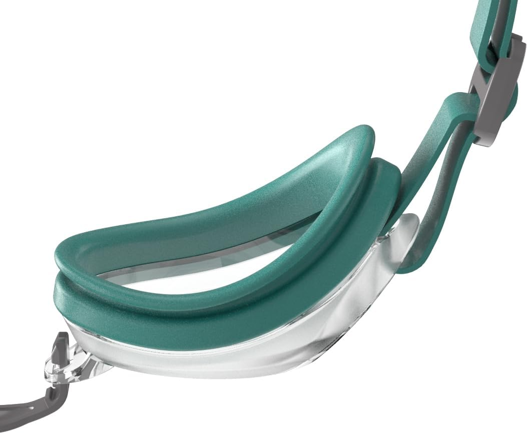 Speedo Unisex Adult'S Jet Swimming Goggles - Turquoise/Lava Red image number 5