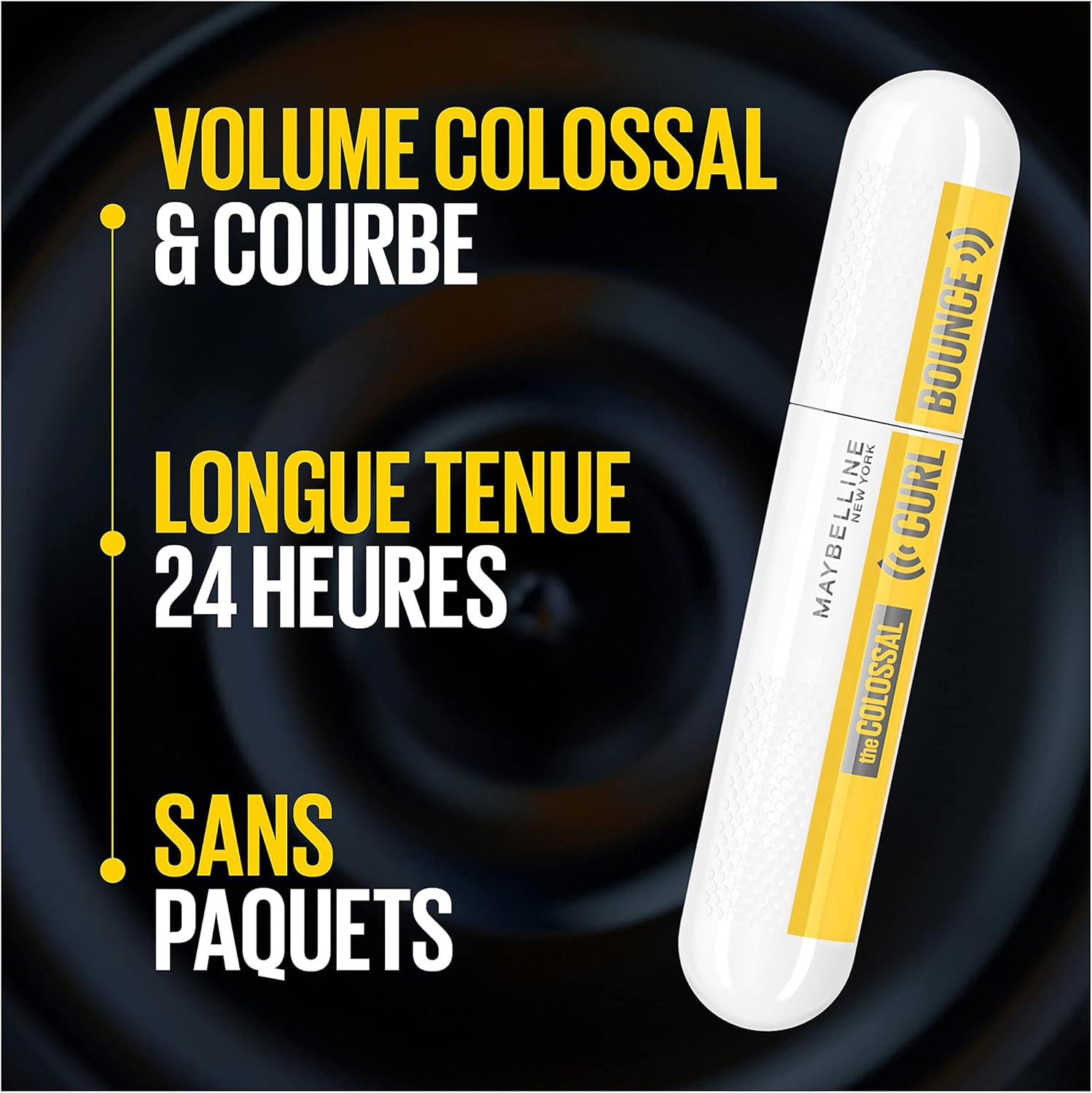 Maybelline New York Mascara Volume & Curve - Colossal Curl Bounce - Very Black - 10Ml image number 0