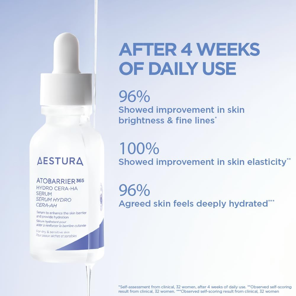 AESTURA ATOBARRIER365 HYDRO CERA-HA SERUM | Niacinamide Serum, Hyaluronic Acid Serum with Ceramide | Skin Moisture Barrier Repair | Deep Hydration, Suitable for Dry & Sensitive Skin, 30Ml image number 2