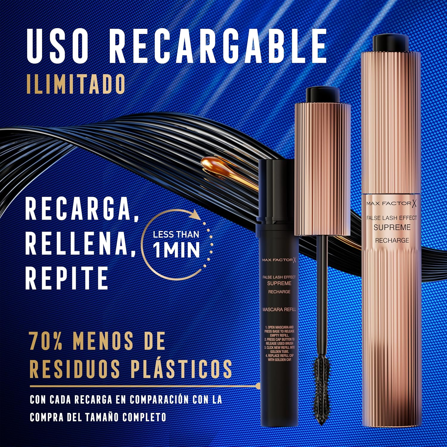 Max Factor False Lash Effect Supreme Recharge Mascara Black image number 1