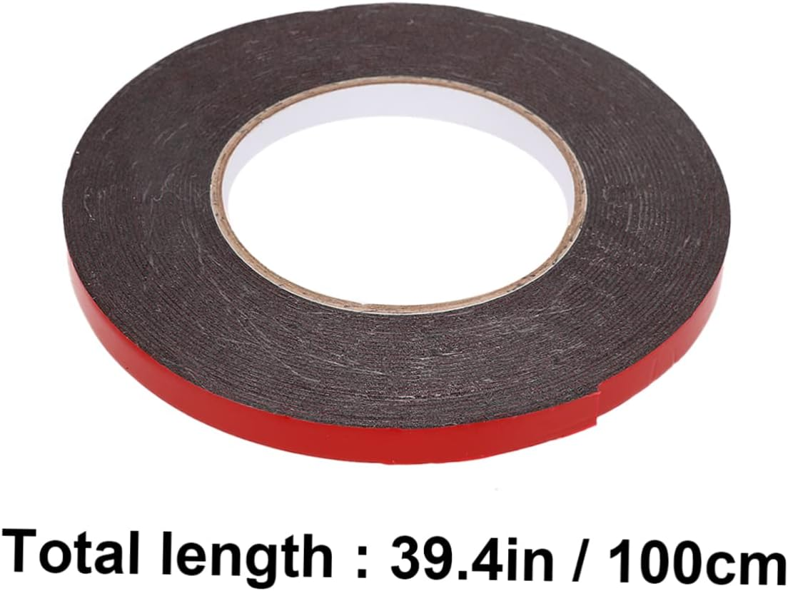 TEHAUX Pe Double-Sided Adhesive Tape 5Pcs Weatherproof Red Foam Mounting Seal Strip 10Mm X 10M X 1.0Mm Thick for Automotive and Decorative Trim image number 6