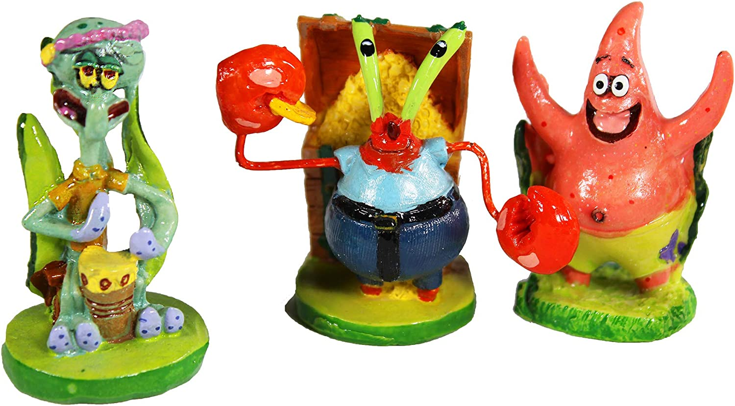 Penn-Plax Officially Licensed Spongebob 6 Piece Mini Aquarium Ornament Set image number 3