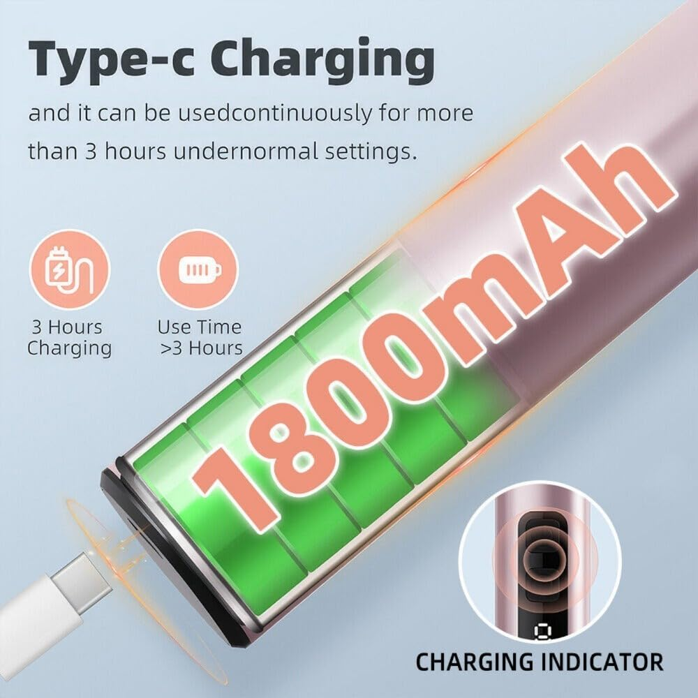 2-In-1 Electric Foot File Callus Remover 9 Adjustable Speed USB for Home & Salon image number 6