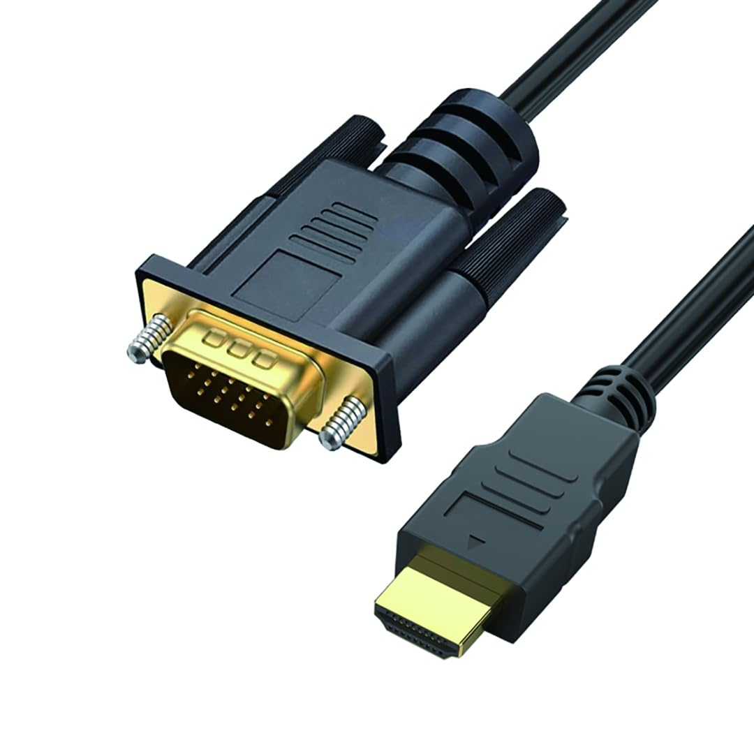 HDMI to VGA Cable Uni-Directional HDMI Computer to VGA Monitor Cables Male to Male for Desktop, Laptop, PC, Monitor, Projector, HDTV and More (10M) image number 4