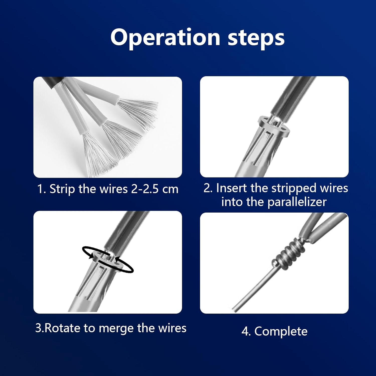 2Pcs Wire Stripping and Twisting Tool, Cable Twisting Tool Drill Chuck Twist Ties Tool Electrical Drill Automatic Wire Stripper Fence Wire Twister Tool for Fixing Loop Fences & Chain Link Fence image number 6