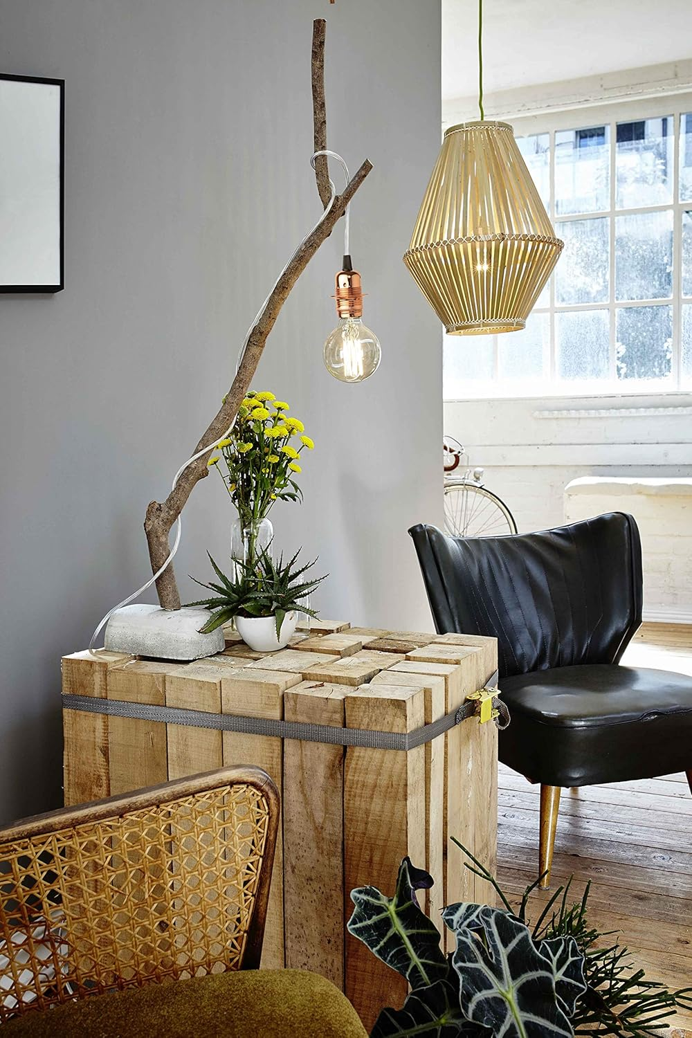 William & Watson Edison Vintage Large Globe Squirrel Cage Dimmable Light Bulb, 40W Amber Old Fashioned Retro E27 Screw Fitting Lamp (Globe Large (G95)) image number 6