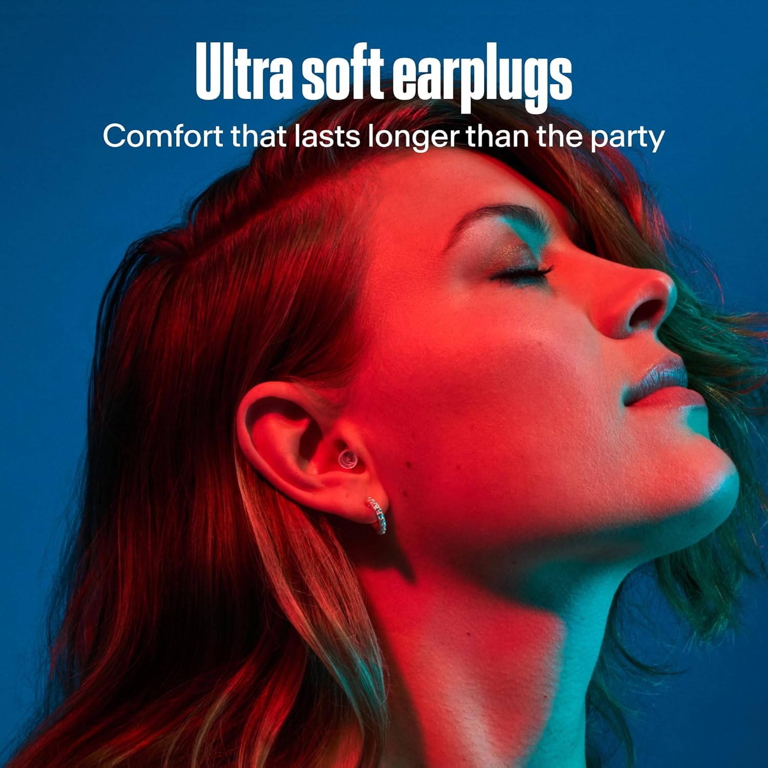 Alpine Partyplug Concert Ear Plugs 19Db - Essential Hearing Protection for Festival, Reusable Plugs for Music & Disco, High Quality Audio, 3 Sizes (S/M/L), Transparent image number 3