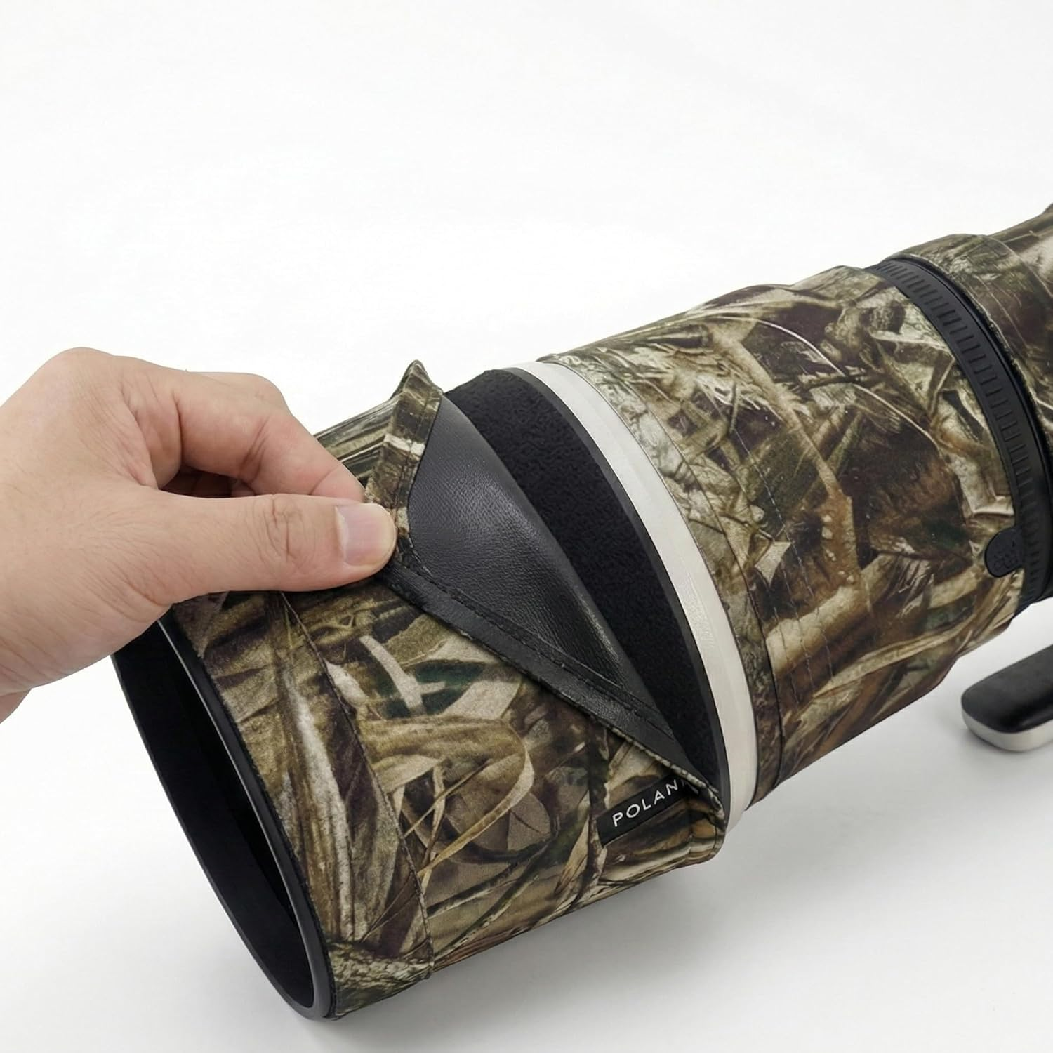 ROLANPRO Waterproof Lens Camouflage Coat for Nikon Z 600Mm F6.3 VR S Rain Cover Lens Protective Sleeve Case Clothing-#39 Reed B Waterproof - 18 Dark Camo image number 4