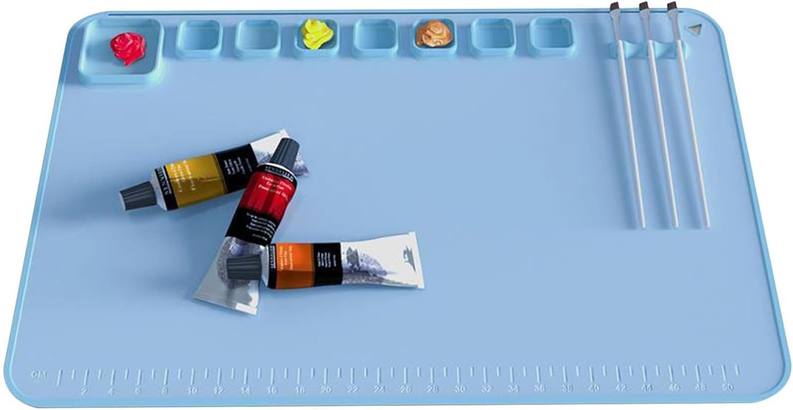 Silicone Mats for Crafts | 23Inchx16Inch Heat Resistant Silicone Crafting Mat Nonstick Nonslip - Easy Storage Washable Painting Products for Boys, Girls, Women, Men, Kids, Children image number 5