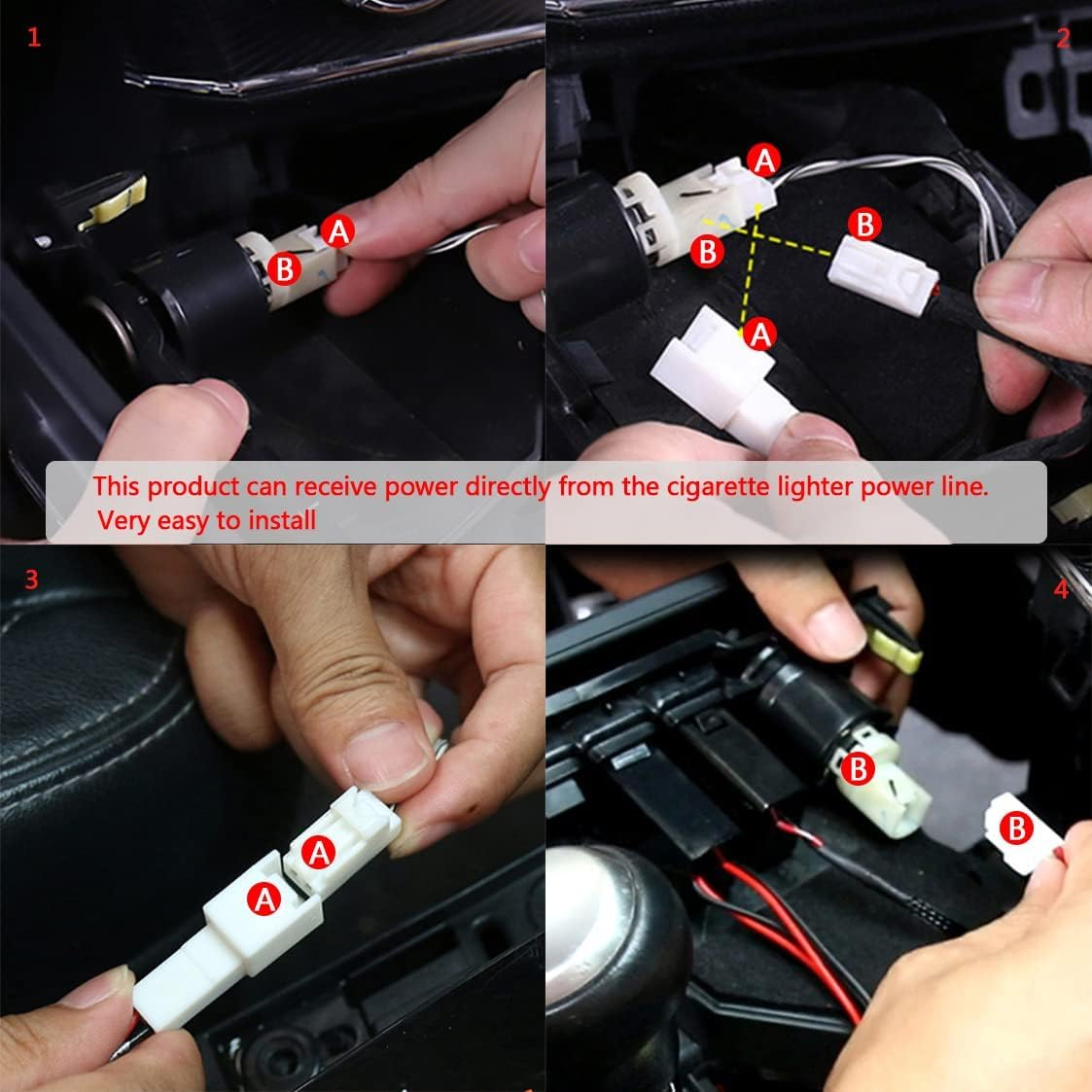 QC3.0 Dual USB Power Socket, Quick Charge Car Charger USB Adapter for Smart Phone PDA Ipad Iphone Android GPS Suitable for Toyota (Type B) image number 1