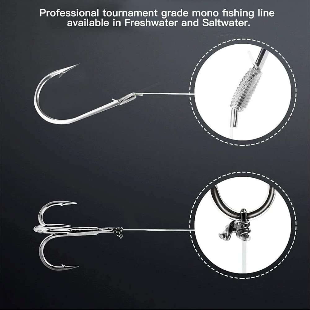 100 Meters Clear Nylon Fishing Line, 0.5 Mm Monofilament, Strong Tension Wire for Fishing, Hanging, Craft image number 4