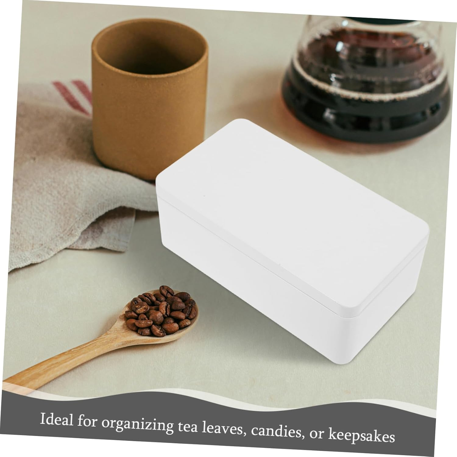 Mobestech 2Pcs Versatile Metal Storage Box: Multi-Use Small Metal Container Box for Candy/Wedding Souvenirs and Cash - Sturdy Tinplate Construction Lid image number 4