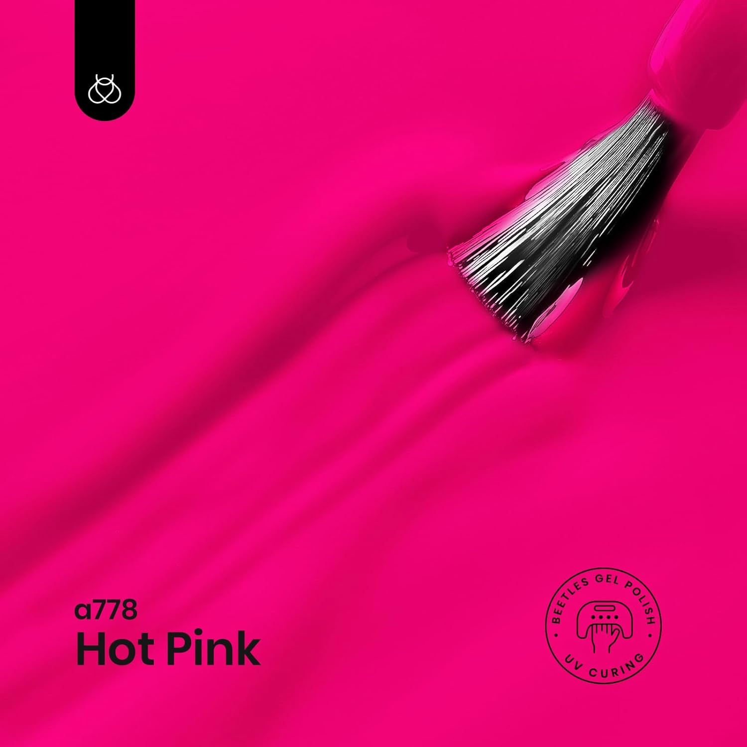 Beetles Gel Nail Polish Electric Pink Color Hot Pink Nails Soak off UV LED Nail Lamp Gel Polish Girls -SIZE: .5 Fl.Oz/Each 15 Ml/Each image number 1