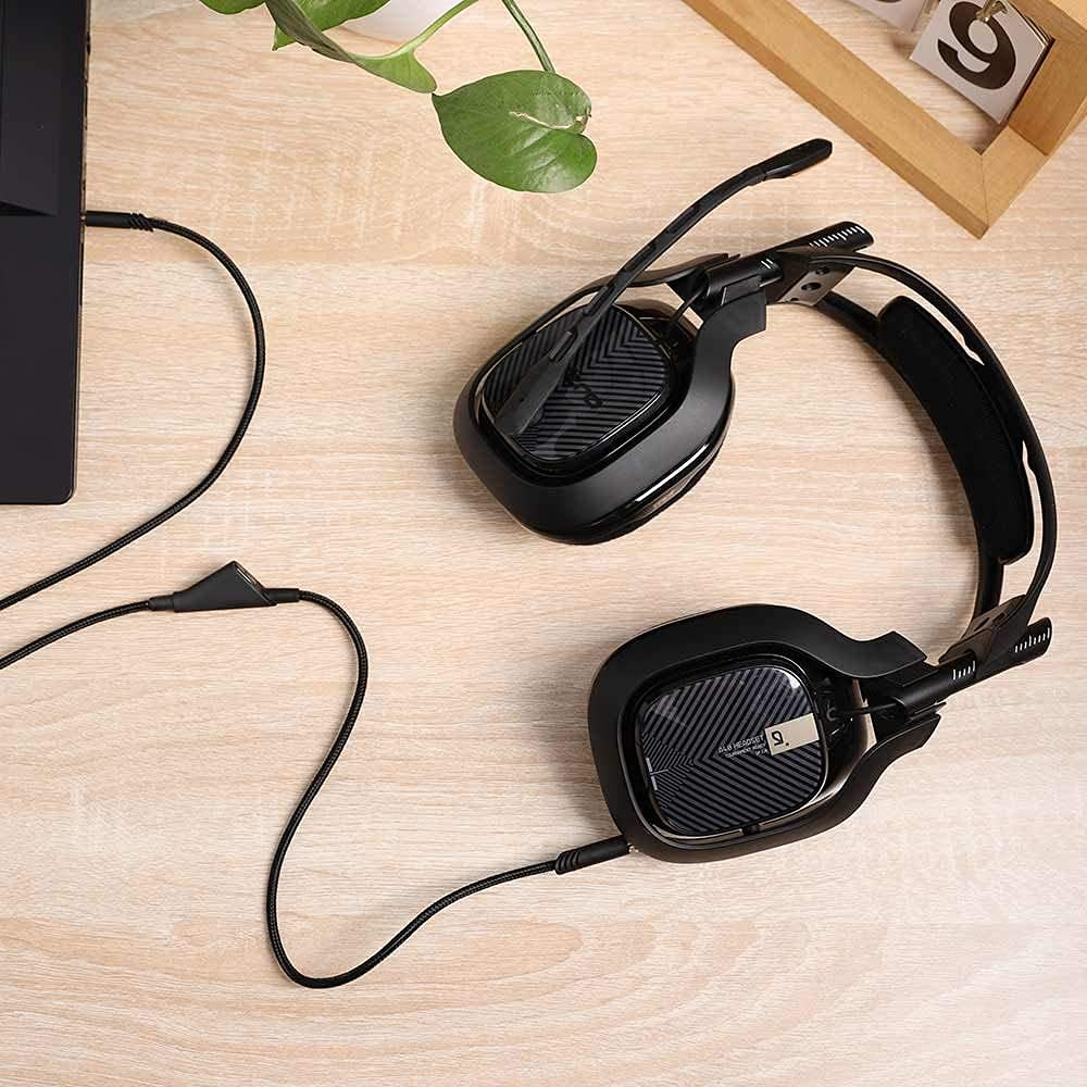 Leclooc Replacement for Astro A40 Cord, A10 Headset Cable Braided Wire, 6.5 Feet/2.0 M Volume Control Cable Compatible with Astro A40TR/A40/A10 Gaming Headsets Cord image number 3