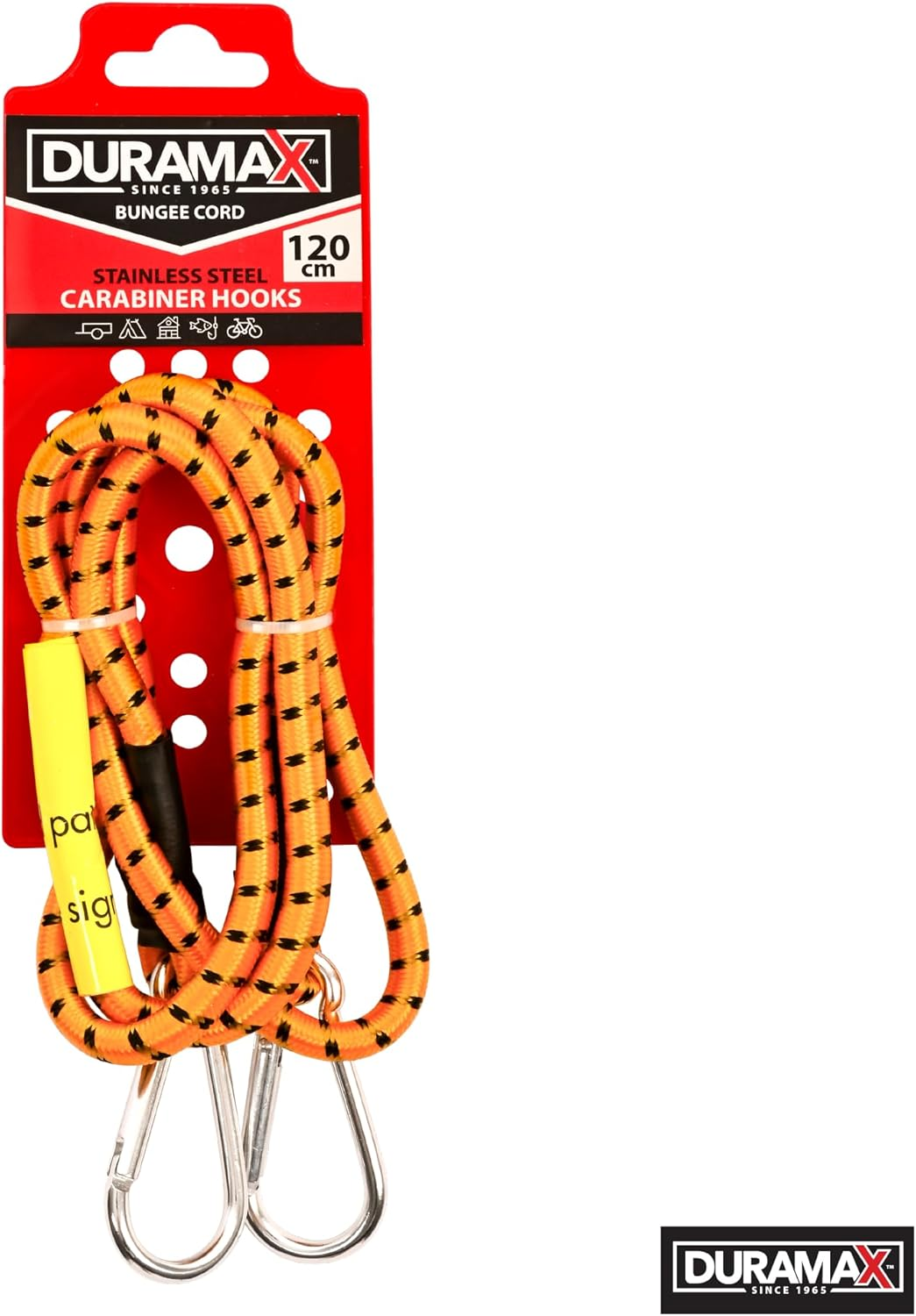Duramax Heavy Duty Bungee Cord with Carabiner Hook, 122 Cm Size image number 2