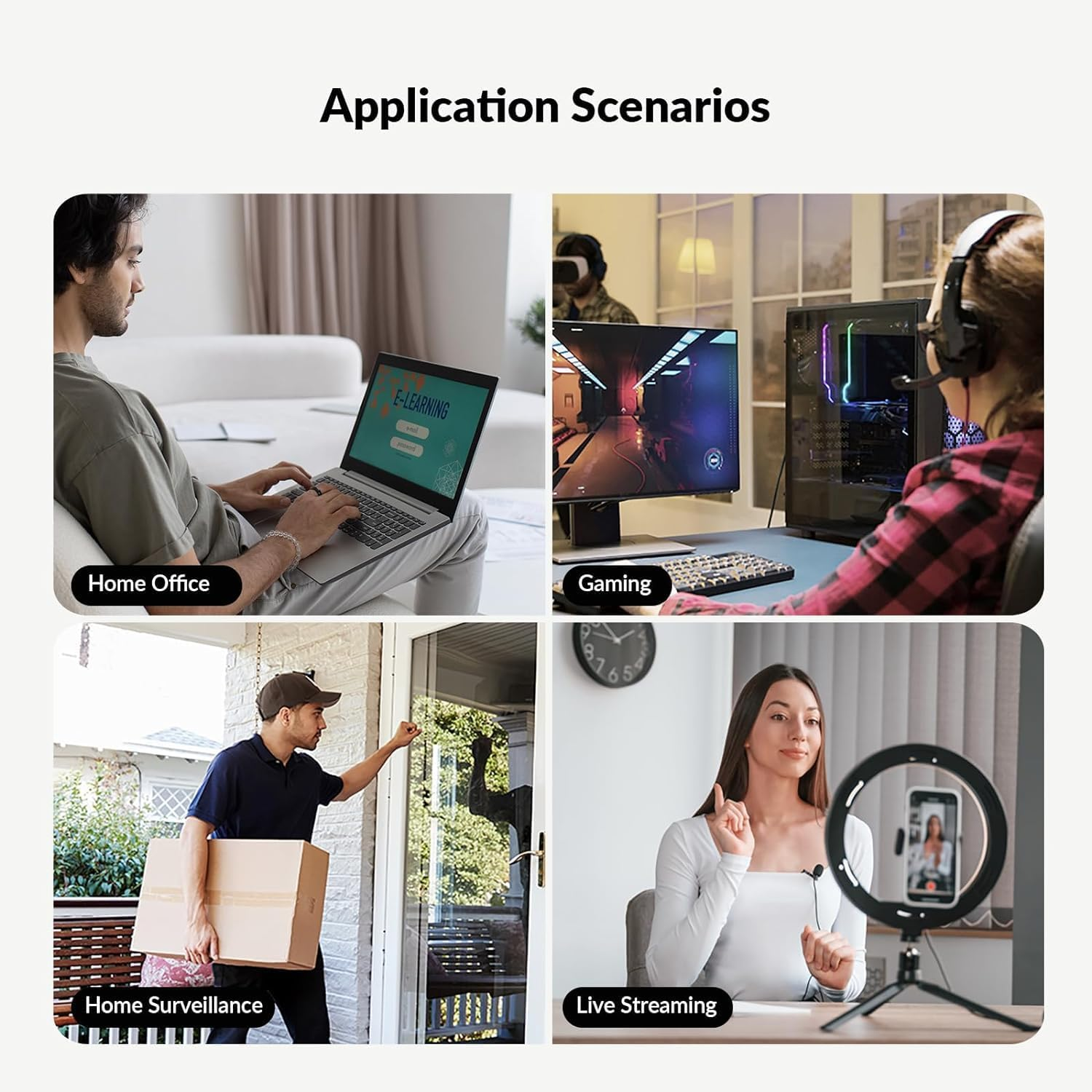 AV Access USB Extender over Cat5E/6 196Ft/60M, 4 USB 2.0 Ports, Plug and Play, No Driver, Supports All Operating System, Two Webcams Work Synchronously, Keyboard and Mouse over Ethernet - U2Ex60 image number 2