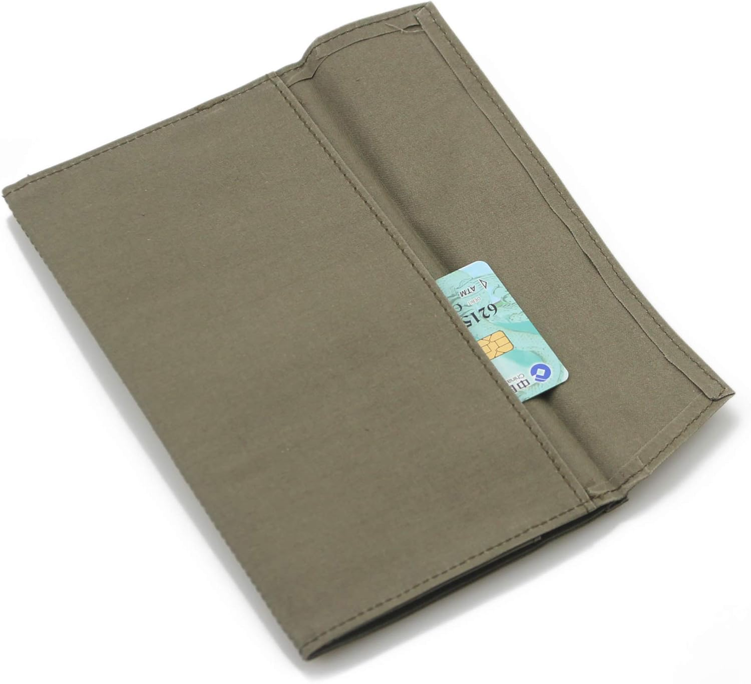 Dwpetzo Standard Travelers Notebook Wallet Insert Pocket with 2 Elastic Bands,1 Canvas Zipper Pouch Refill for TN Accessories Kit Card Holder Storage Bag File Folder Stationery image number 6