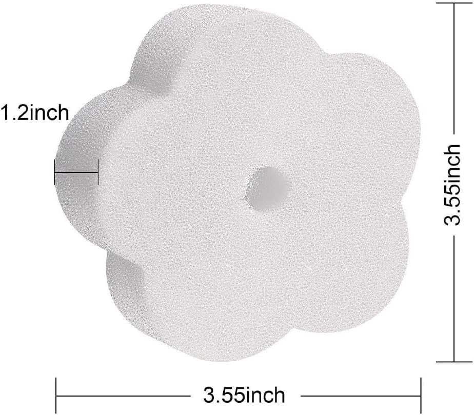 DOITOOL 24Pcs Filter Sponge Swimming Pool Maintenance Kit Filting Sponge Oil Absorbing Sponge for Pool Bathtub Accessories Hot Tub Sponge to Soak up Oils Flower Sponge Descaler Float White image number 3