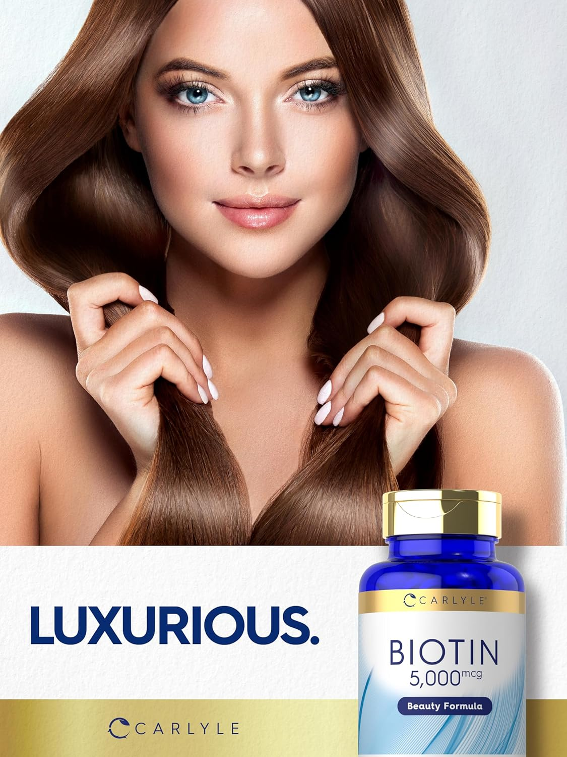 Biotin 5000Mcg | 240 Vegetarian Tablets | Beauty Formula Supplement | Non-Gmo, Gluten Free | by Carlyle image number 5