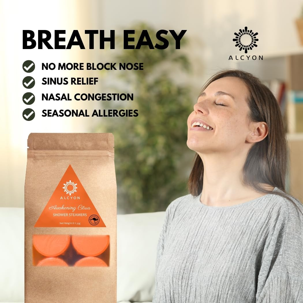 Alcyon Shower Bath Bombs - Aromatherapy Scented Shower Steamers Tablets for a Spa-Like Experience at Home - Set of 8 Shower Steamer Tablet with Essential Oils for Relaxation - Ideal Choice for Women image number 5