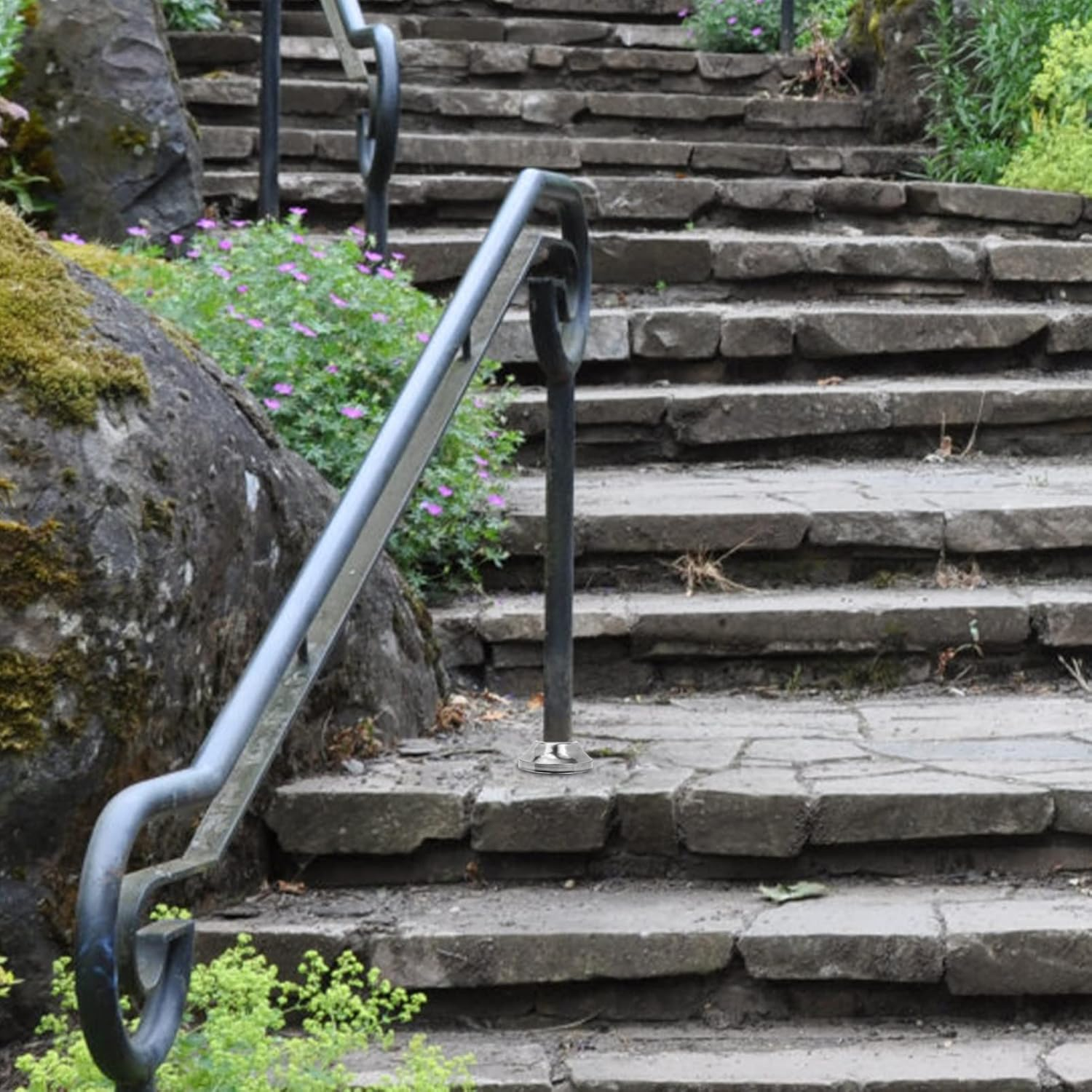 Homoyoyo 6Pcs Railing Support Post Base Trim Bracket Post Skirt round Tube Anchor image number 1