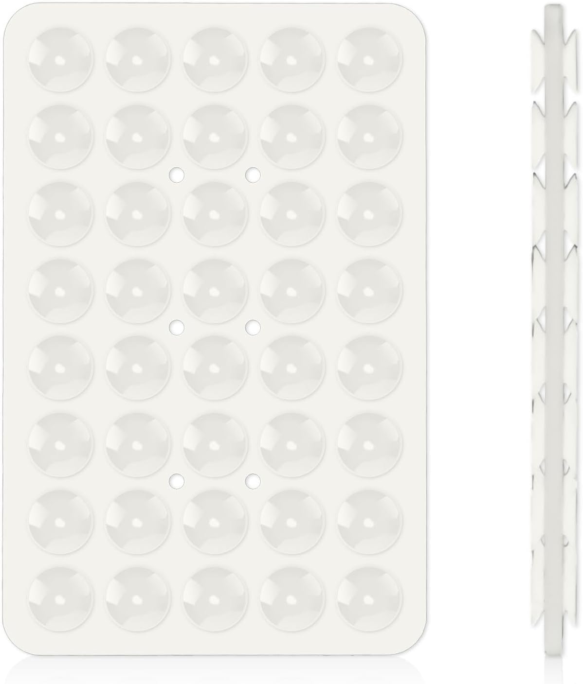 Silicone Suction Phone Case Mount, Double Sided Suction Cup Phone Pad Hands-Free Phone Holder, Silicone Phone Sticky Grip Fidget Toy Gift Compatible with Iphone Samsung Google Pixel (Lake Blue)