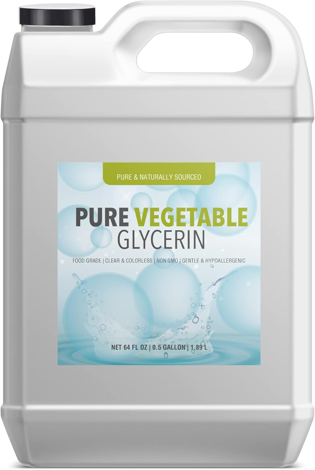 Pure Organic Ingredients Vegetable Glycerin (64 Fl Oz) Food Grade, Vegan, Hypoallergenic Moisturizer image number 1