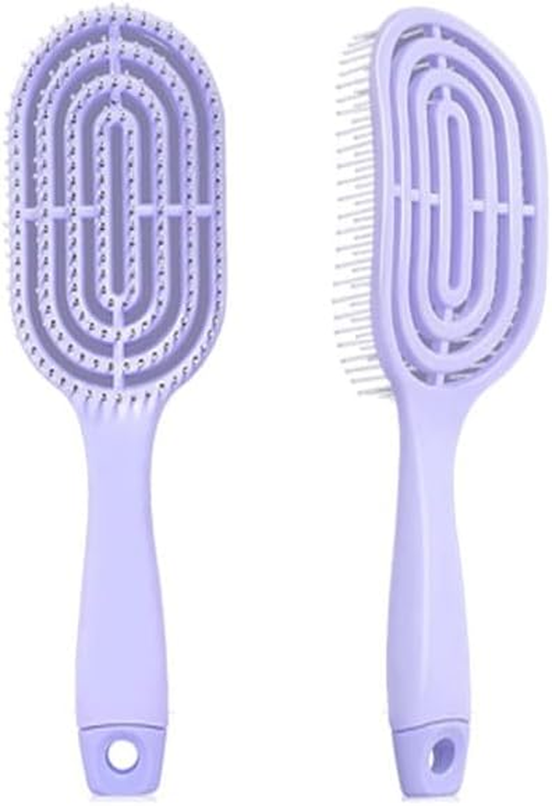 Limcryspp Anti-Tangling, Painless Smoothing, Suitable for Straight, Curly Hair and Wet ， Gentle Scalp Massage, Suitable for Both Men and Women (Yellow)