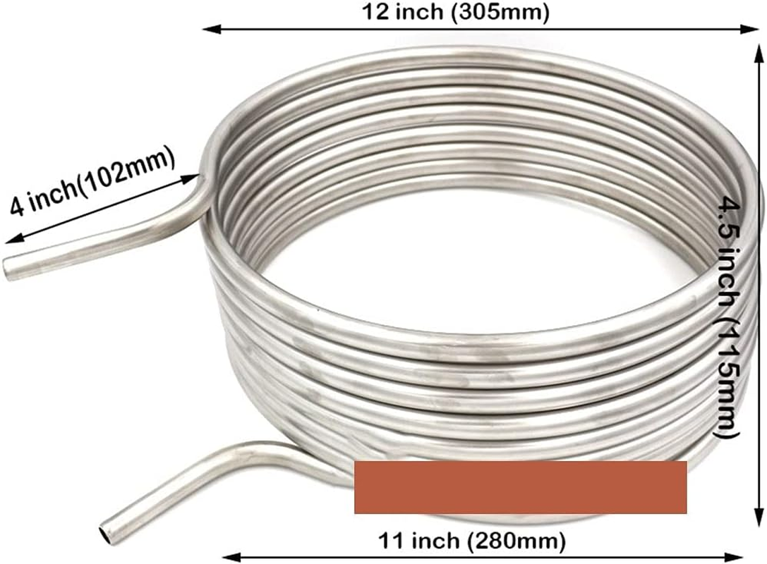 Wort Chiller, Stainless Steel Wort Chiller, 25' &times; 1/2" HERMS Coil 12" Diameter, Bar Accessories image number 4