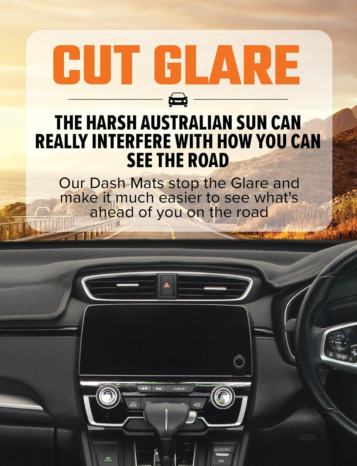 Sunland Dash Mat Charcoal Suits Hyundai Tucson NX4.V3 04/2025-On/> All Models without Heads up Display K6206 2025